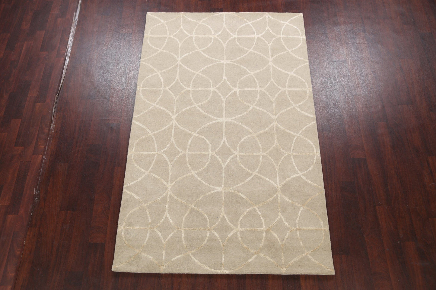 Modern Trellis Oriental Area Rug 5x8