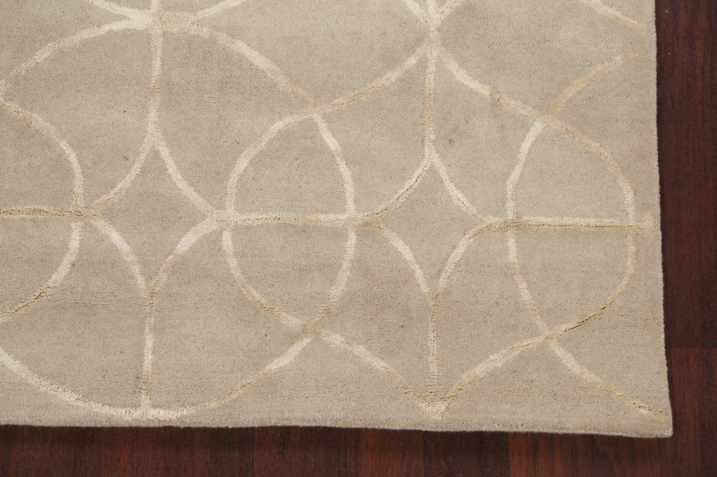 Modern Trellis Oriental Area Rug 5x8