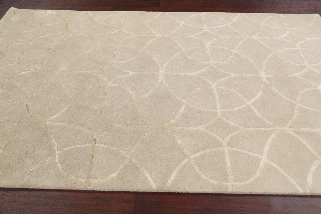 Modern Trellis Oriental Area Rug 5x8