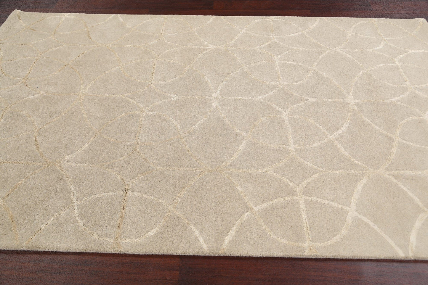 Modern Trellis Oriental Area Rug 5x8