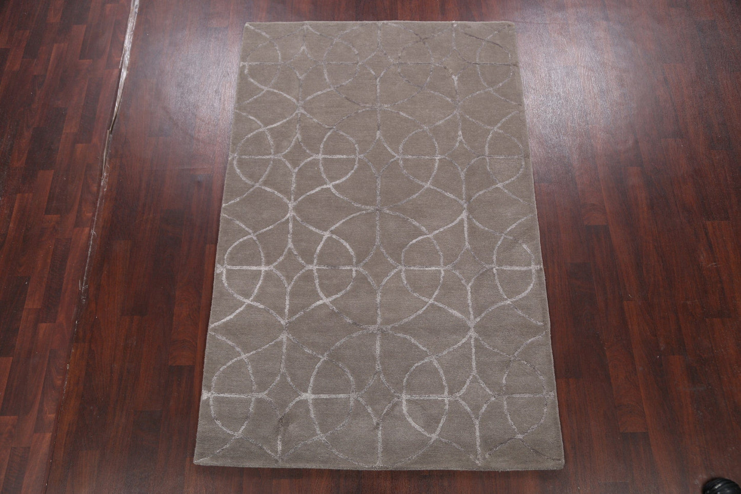 Modern Trellis Oriental Area Rug 5x8