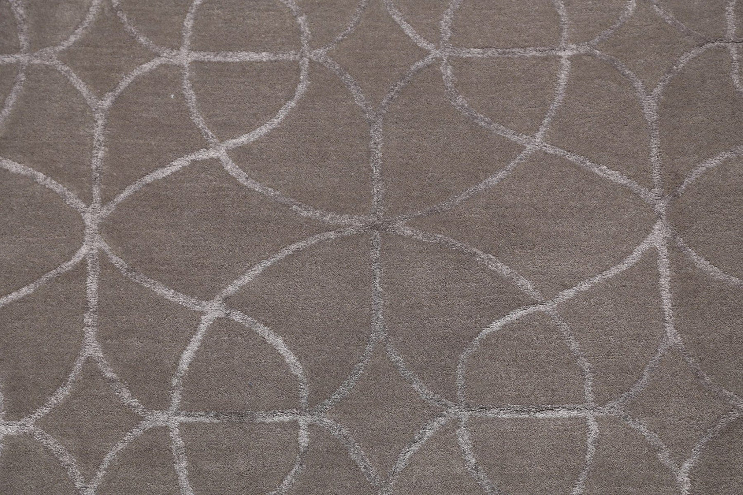 Modern Trellis Oriental Area Rug 5x8