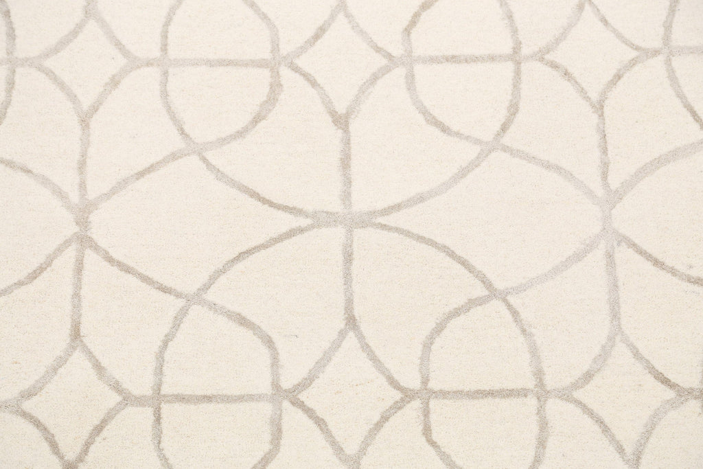 Modern Trellis Oriental Area Rug 5x8