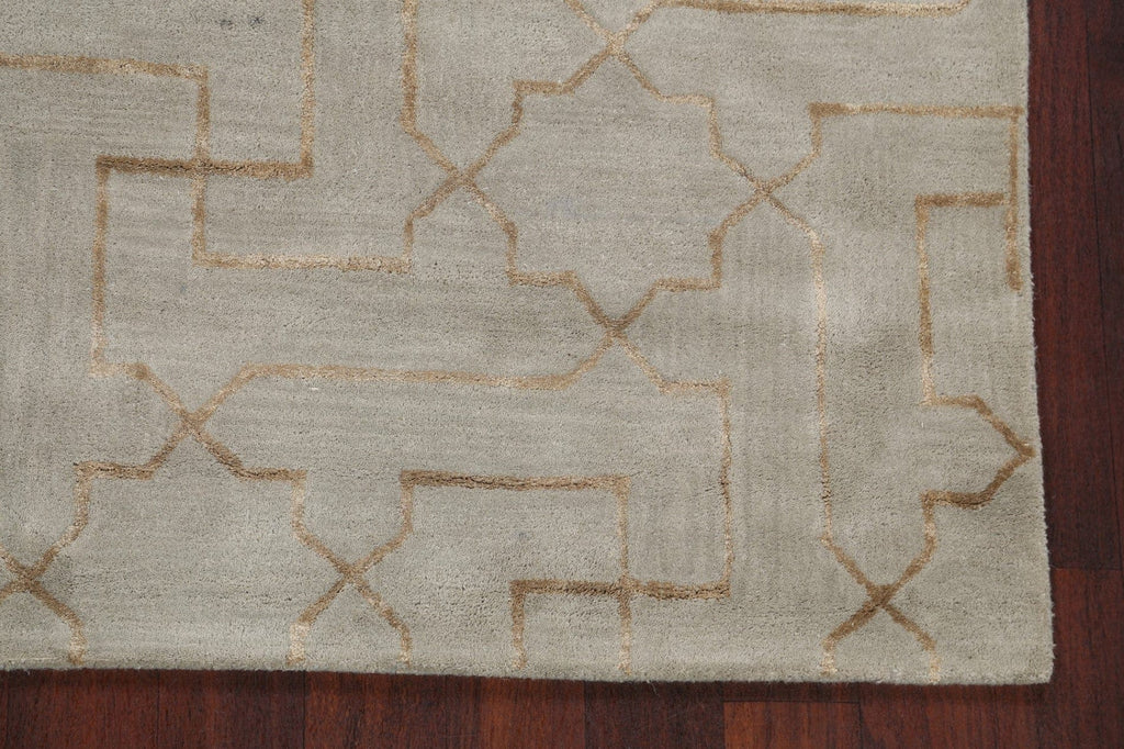 Modern Trellis Oriental Area Rug 5x8