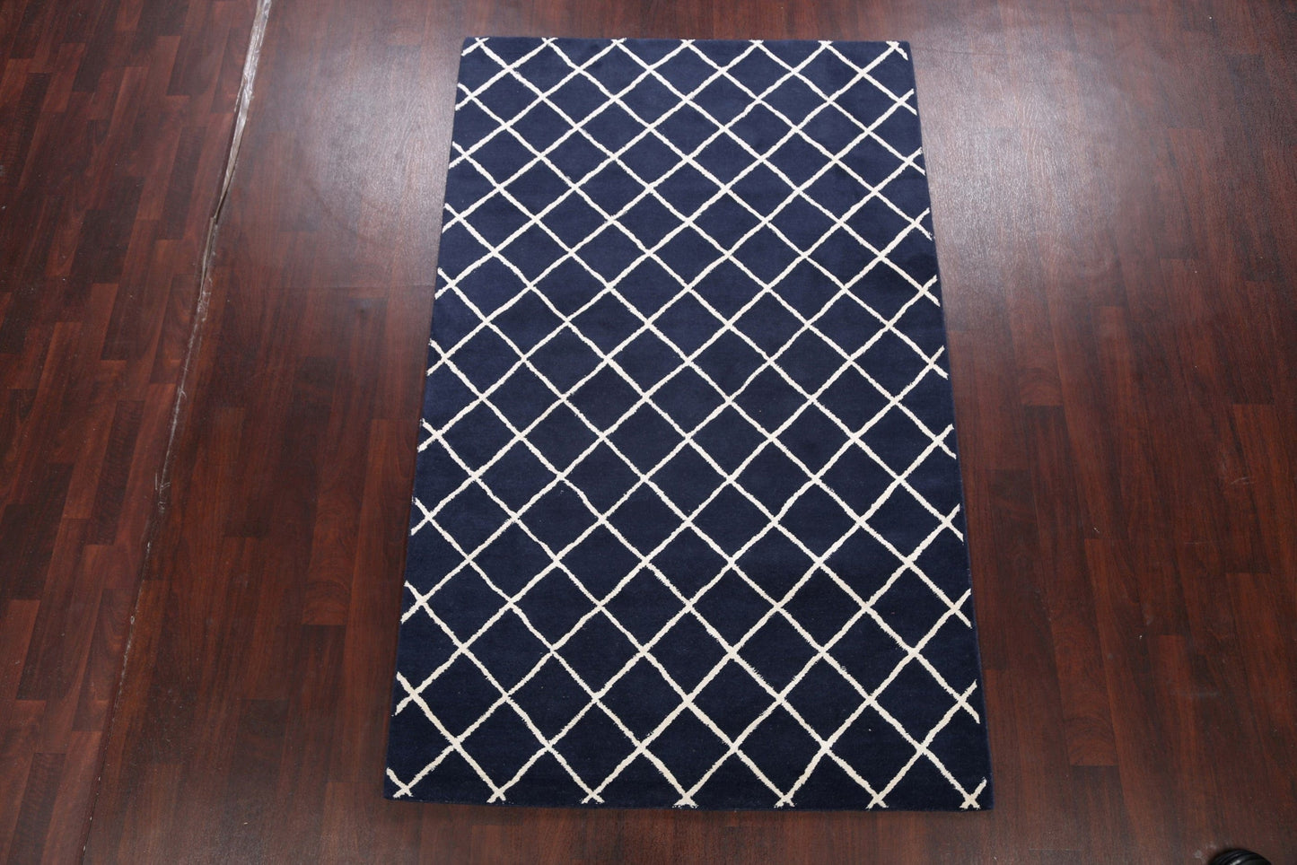 Modern Trellis Oriental Area Rug 5x8