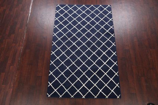 Modern Trellis Oriental Area Rug 5x8