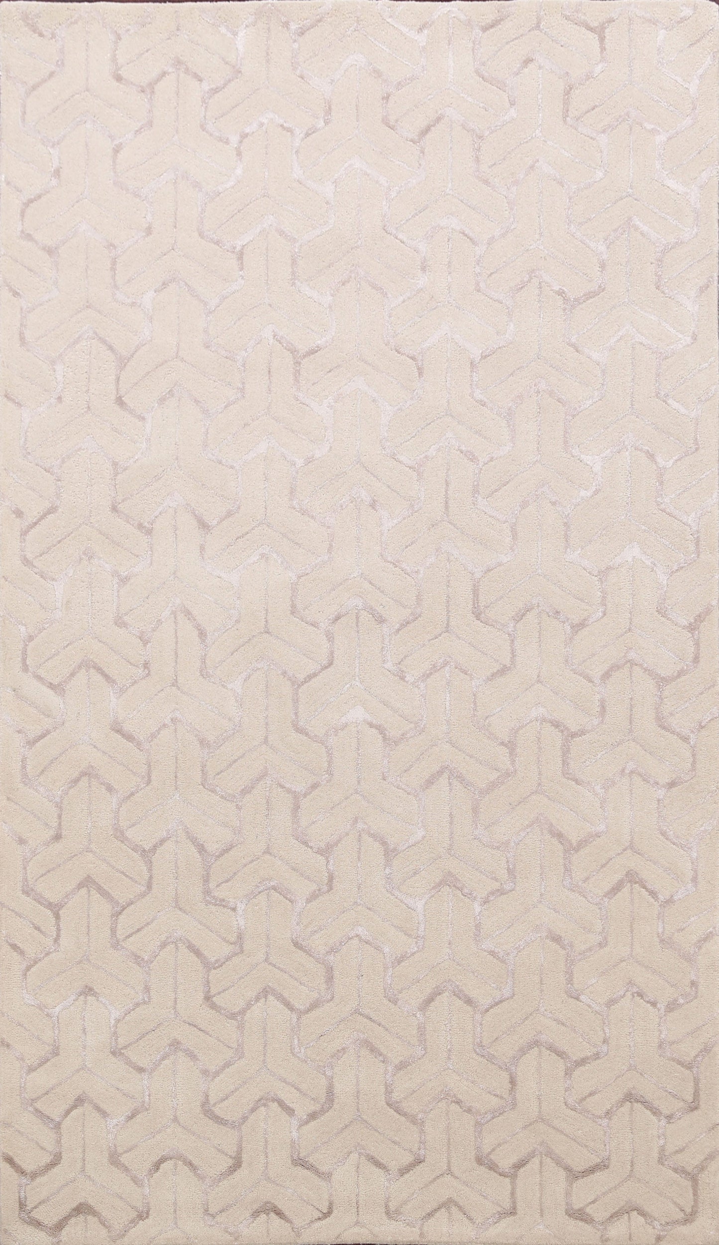 Modern Trellis Oriental Area Rug 5x8