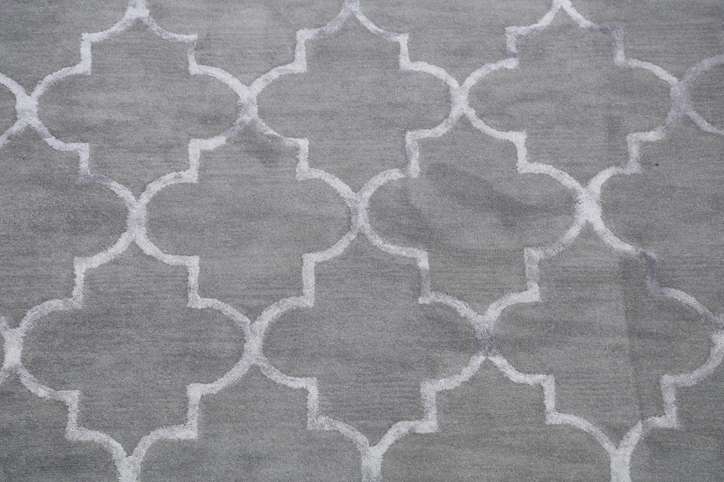 Modern Trellis Oriental Area Rug 5x8