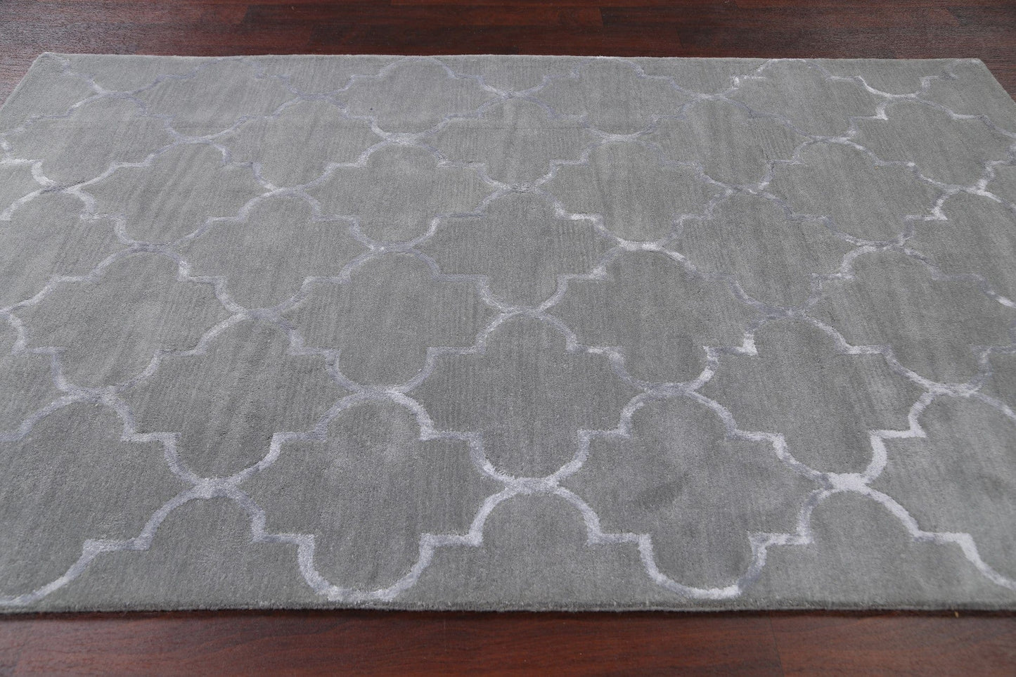 Modern Trellis Oriental Area Rug 5x8