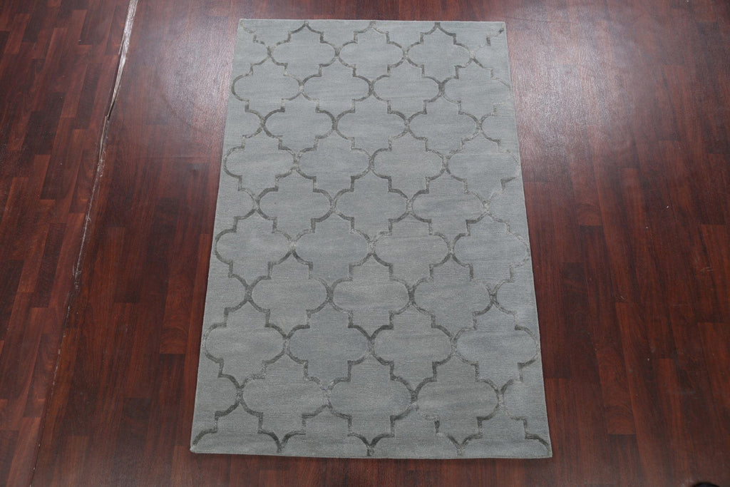 Modern Trellis Oriental Area Rug 5x8