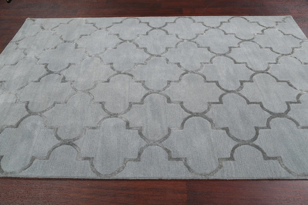 Modern Trellis Oriental Area Rug 5x8