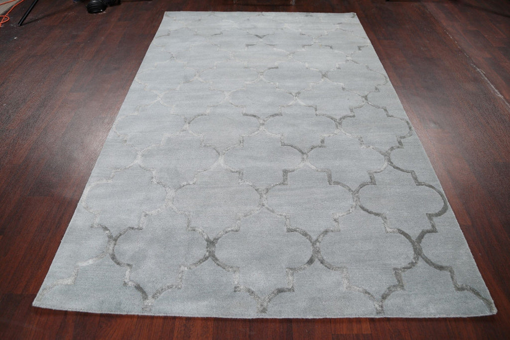 Modern Trellis Oriental Area Rug 5x8