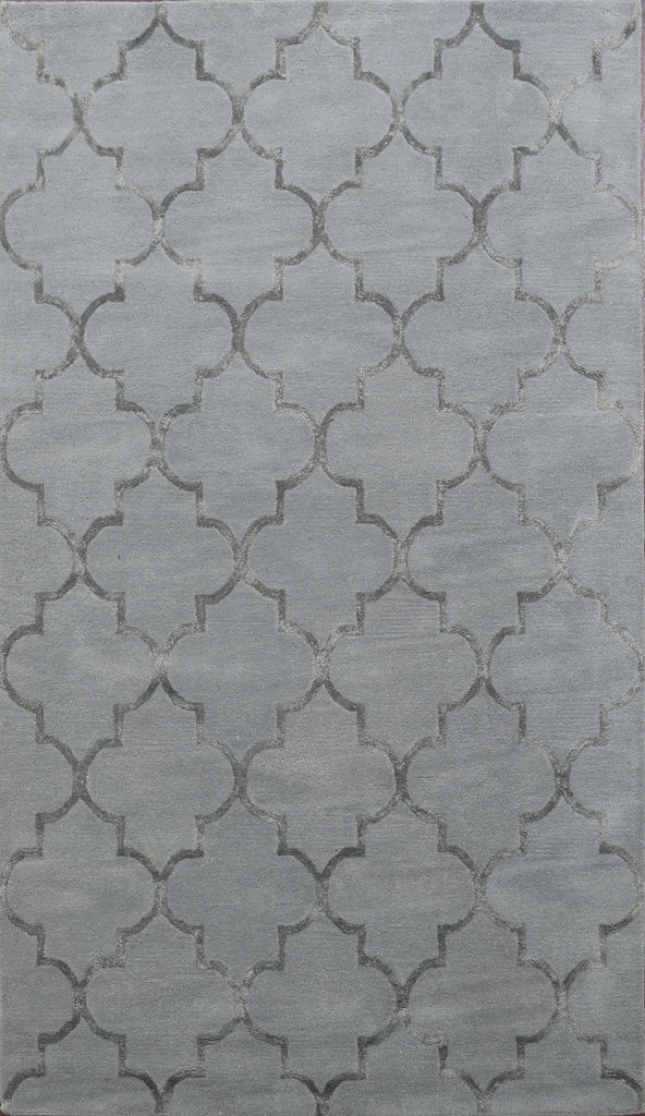 Modern Trellis Oriental Area Rug 5x8