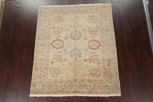 Floral Oushak Agra Egyptian Wool Area Rug 6x7