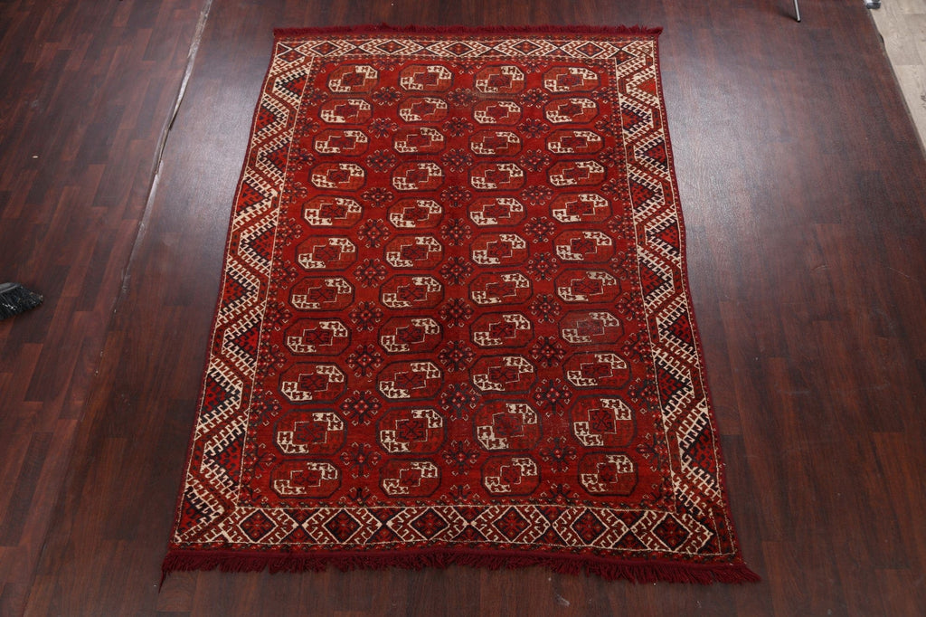 Antique Vegetable Dye Balouch Oriental Area Rug 7x9