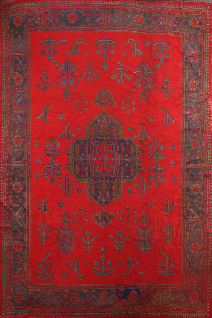 Antique Authentic Oushak Oriental Area Rug 11x15 Large