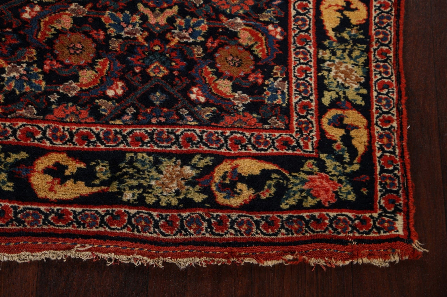 Pre-1900 Antique Bidjar Halvaei Persian Runner Rug 4x30