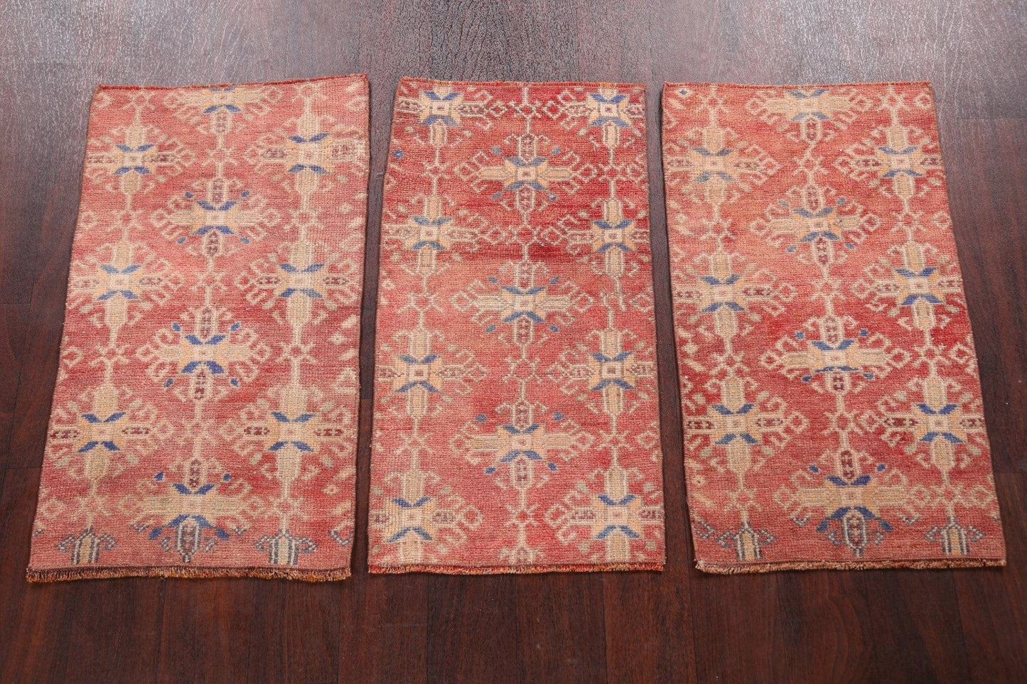 Set of 3 Authentic Oushak Turkish Area Rugs 2x3