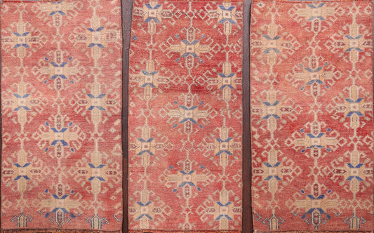 Set of 3 Authentic Oushak Turkish Area Rugs 2x3