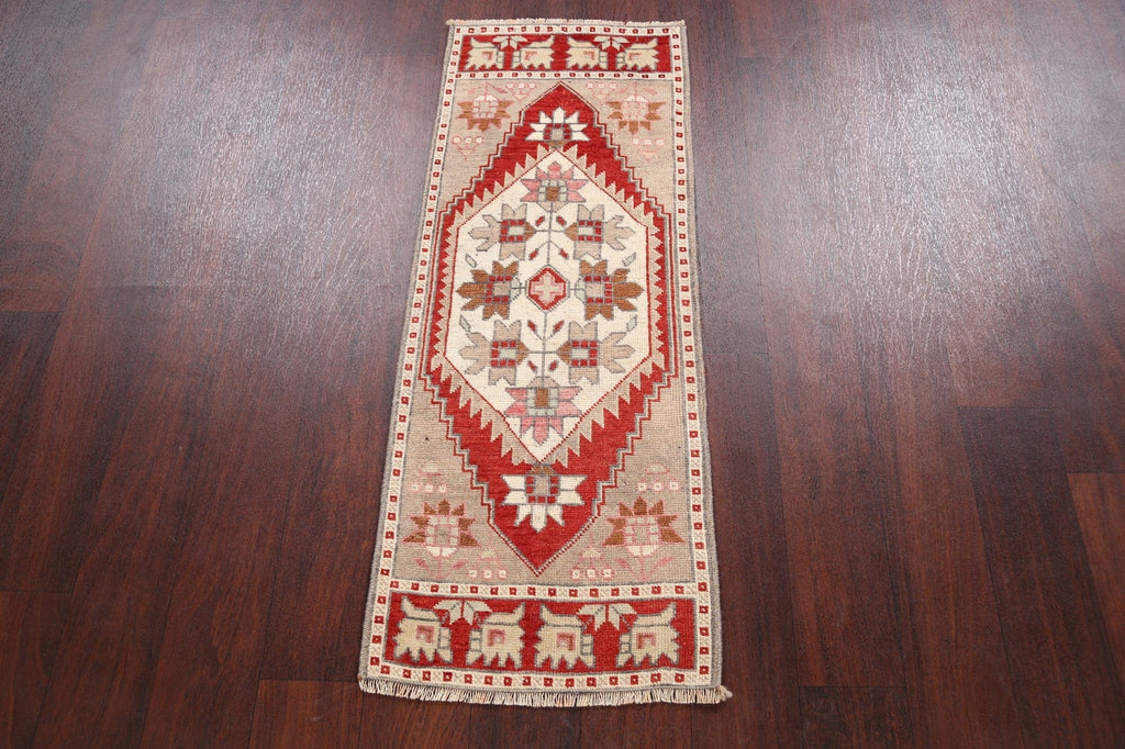 Authentic Oushak Turkish Runner Rug 1x4