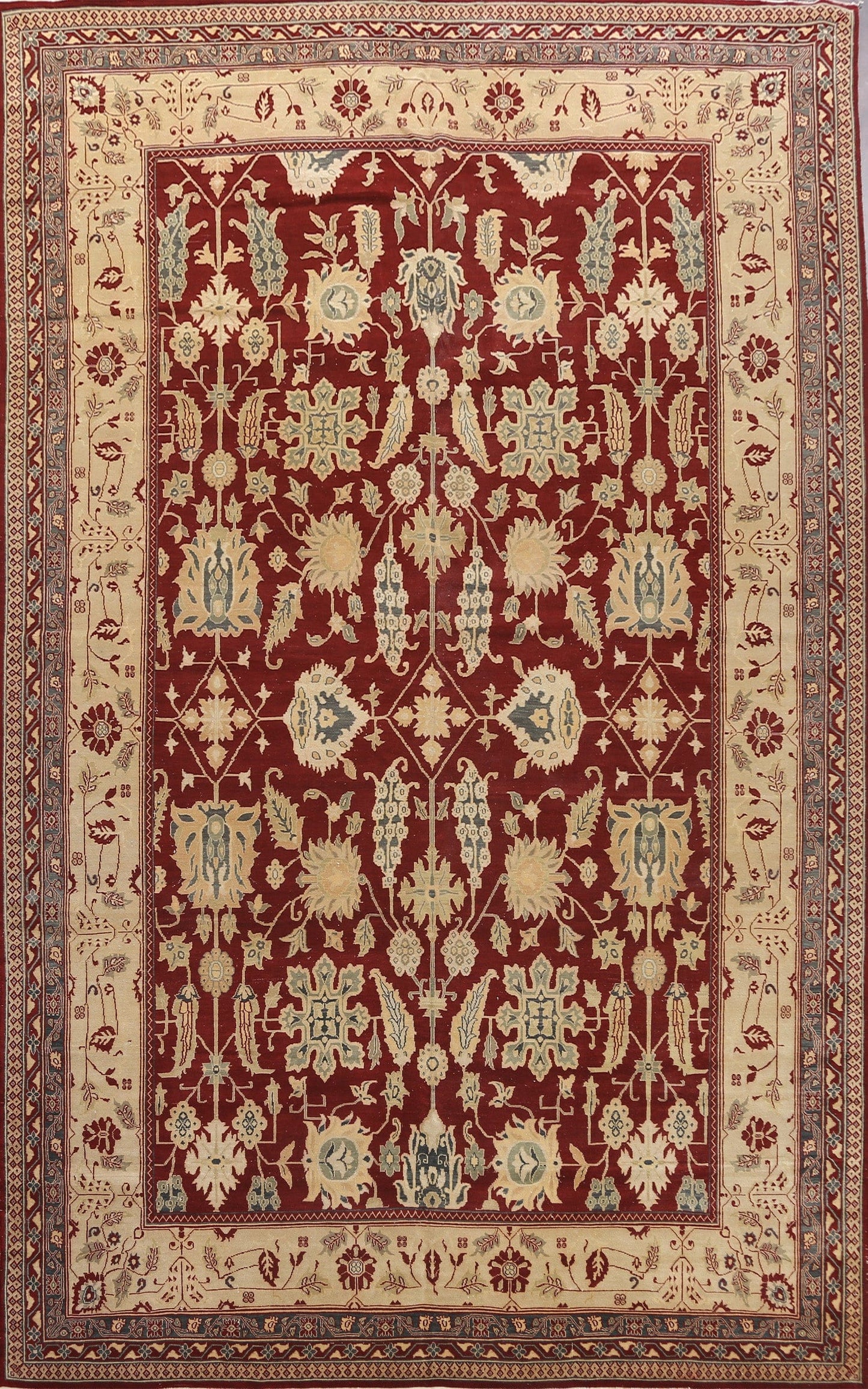 Red Wool Oushak Ziegler Egypt Oriental Rug 10x14