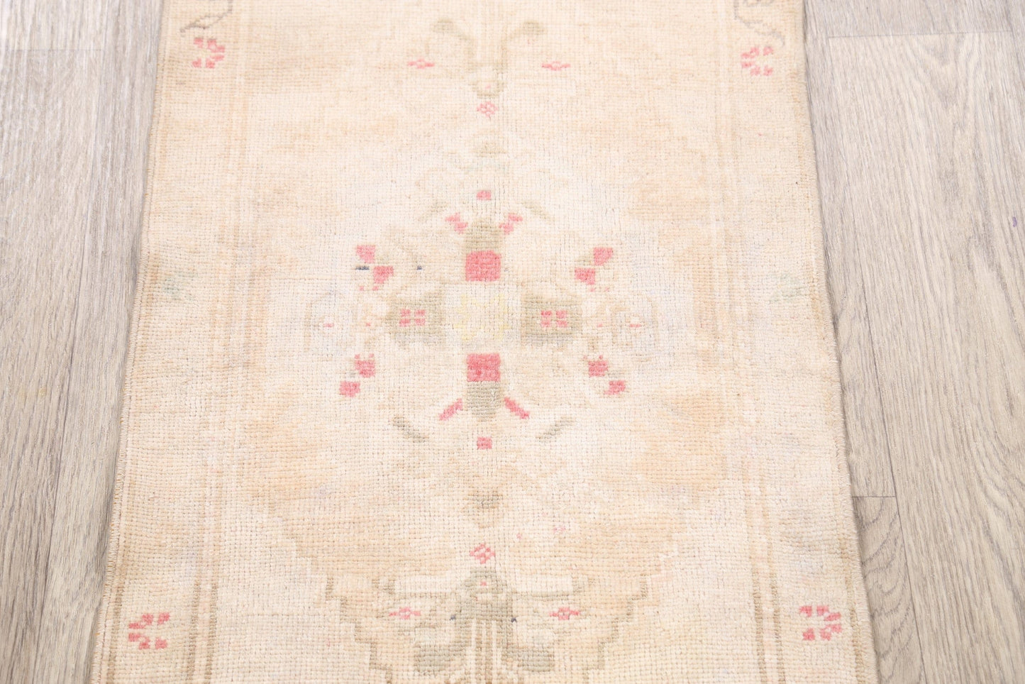 Muted Distressed Oushak Oriental Area Rug 2x3