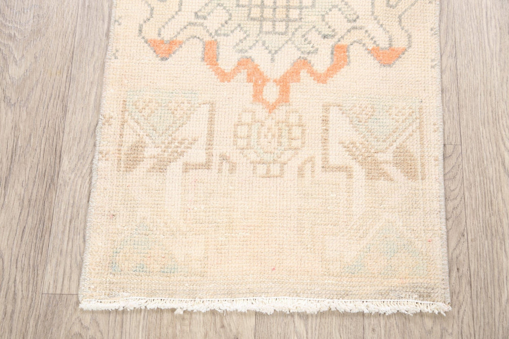 Muted Distressed Oushak Oriental Area Rug 2x3