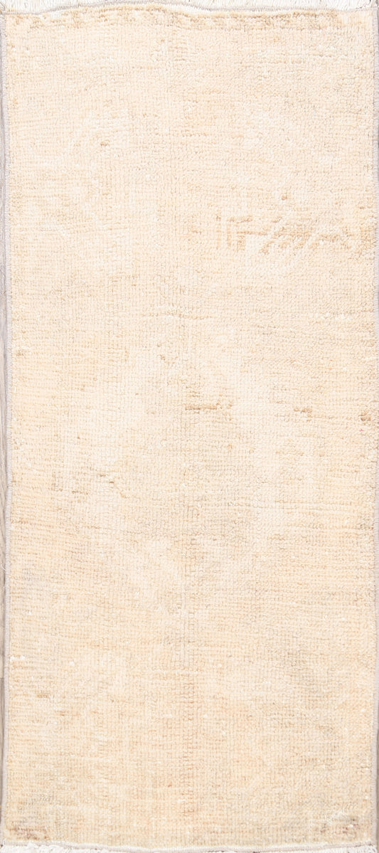 Muted Distressed Oushak Oriental Area Rug 2x3