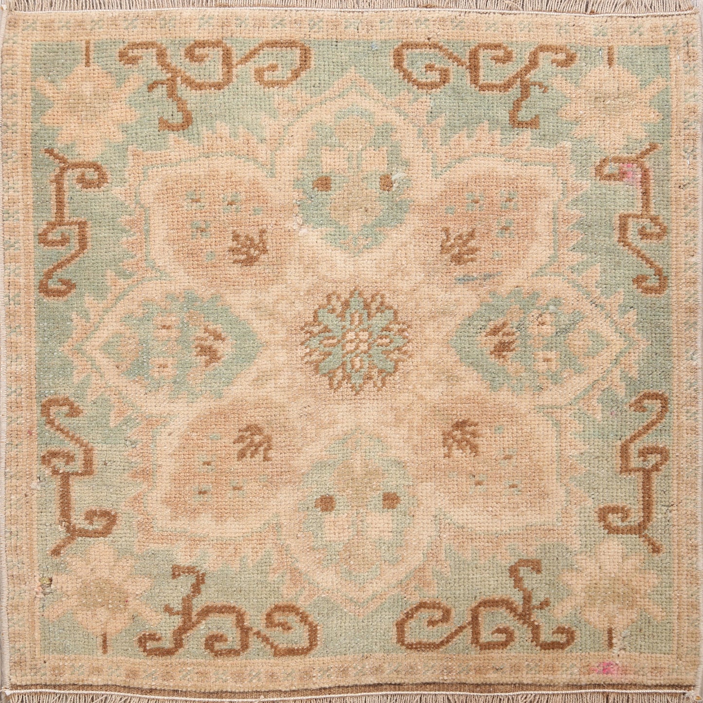 Square Oushak Oriental Area Rug 2x2