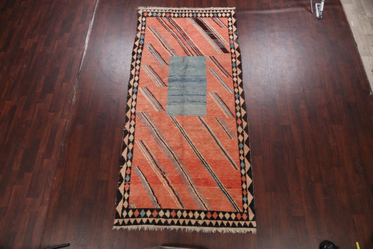 Geometric Gabbeh Persian Area Rug 5x10