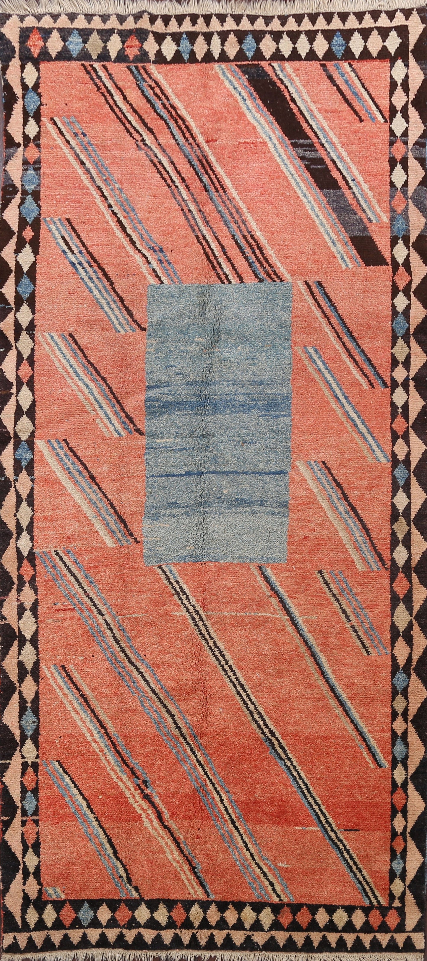 Geometric Gabbeh Persian Area Rug 5x10