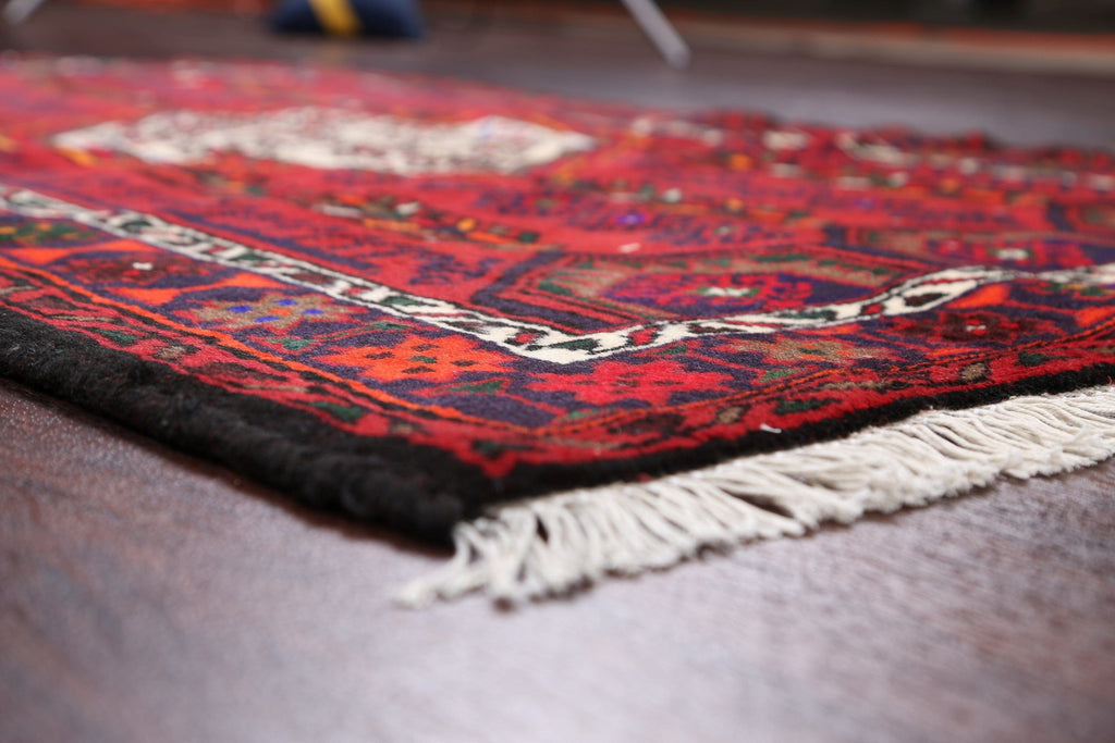 Tribal Hamedan Persian Area Rug 3x5