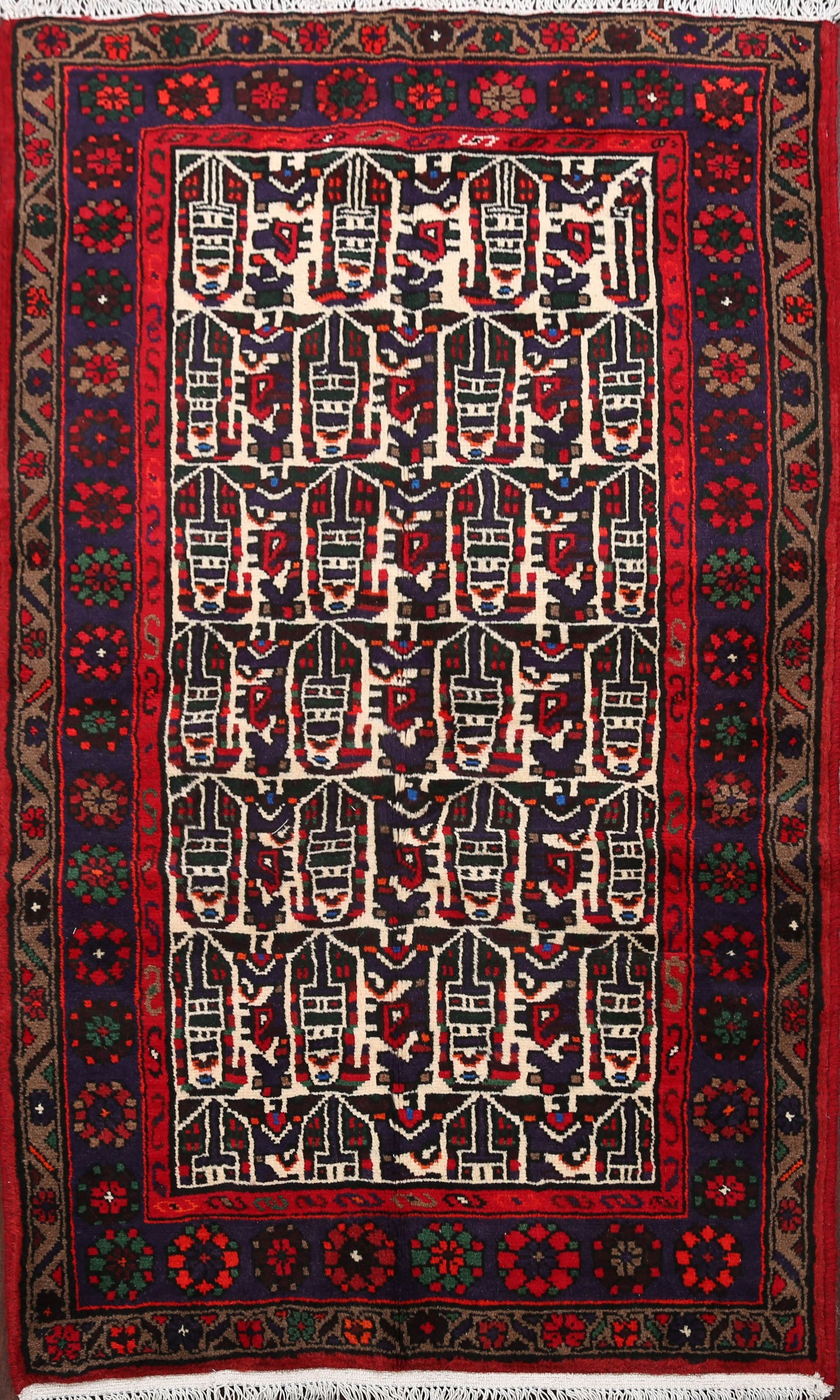 Hamedan Persian Area Rug 3x5