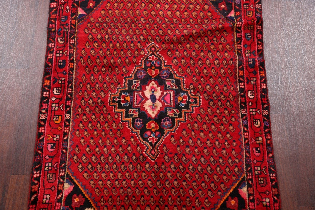 Geometric Hamedan Persian Area Rug 3x5