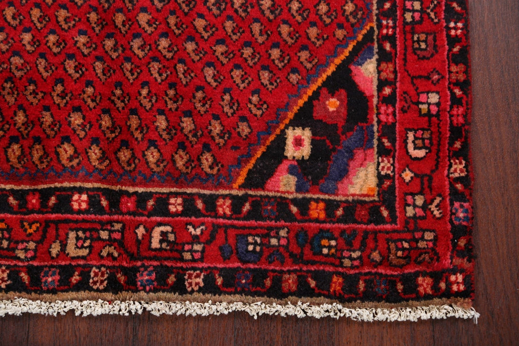 Geometric Hamedan Persian Area Rug 3x5