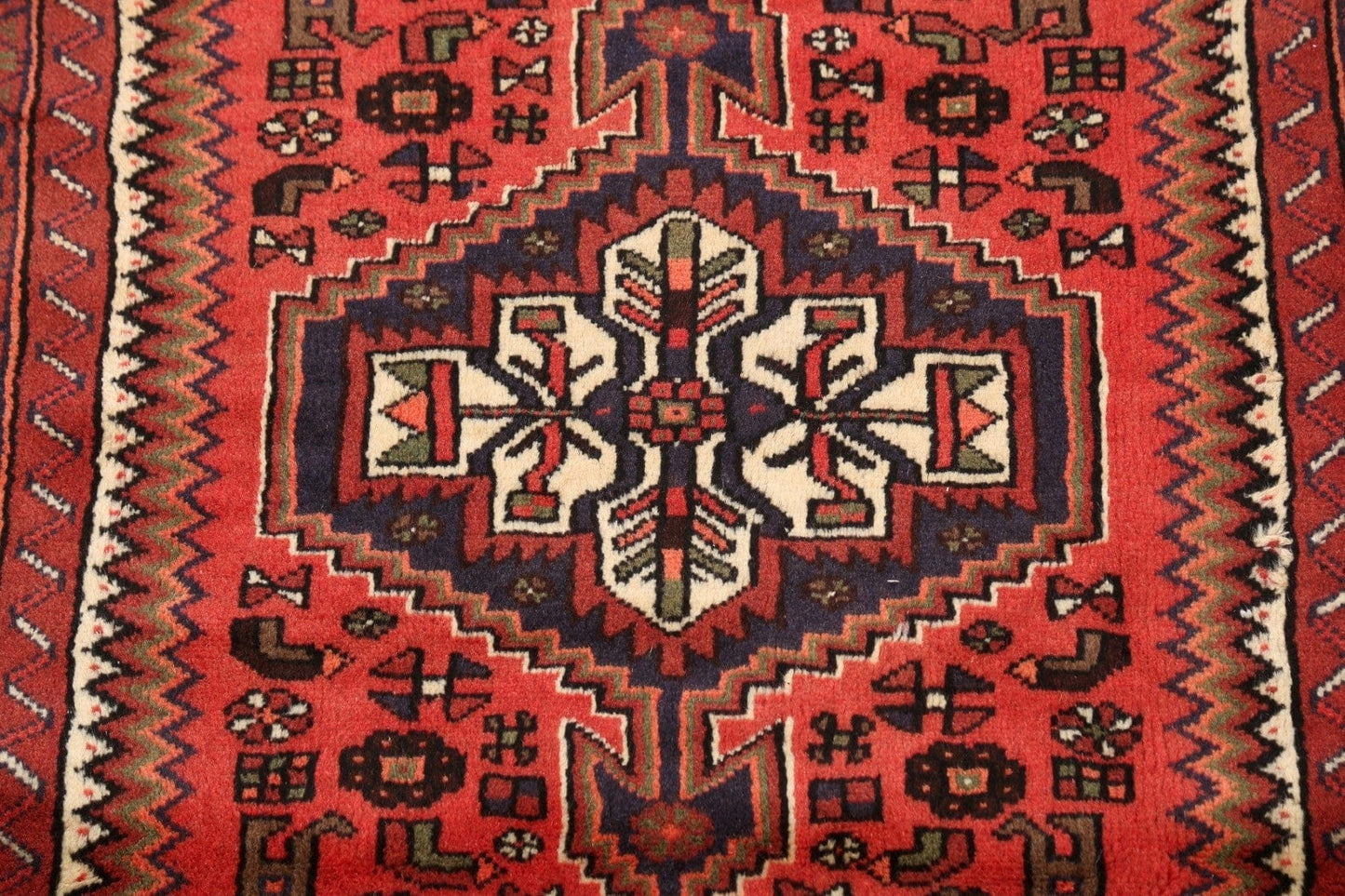 Tribal Hamedan Persian Area Rug 3x5