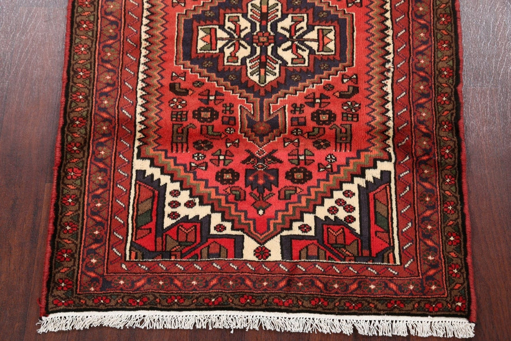 Tribal Hamedan Persian Area Rug 3x5