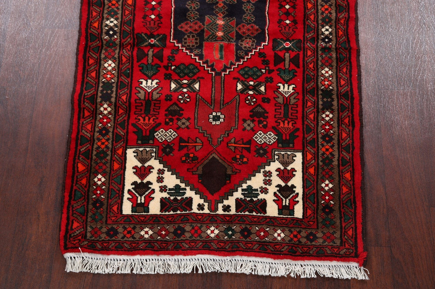 Tribal Hamedan Persian Area Rug 3x6