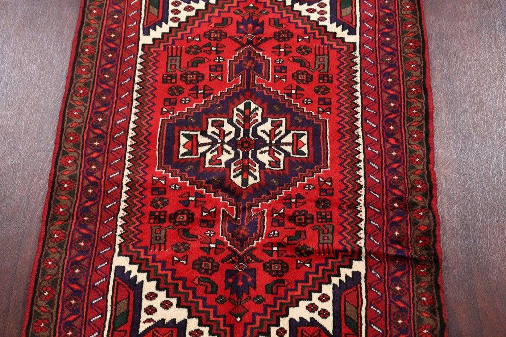 Tribal Hamedan Persian Area Rug 3x5