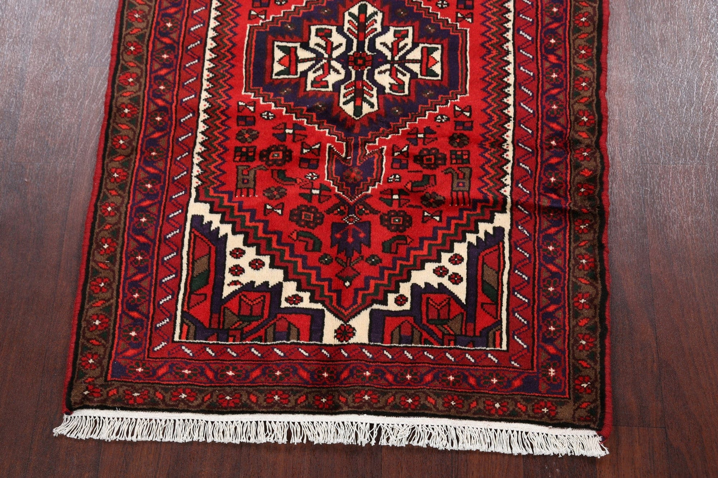 Tribal Hamedan Persian Area Rug 3x5