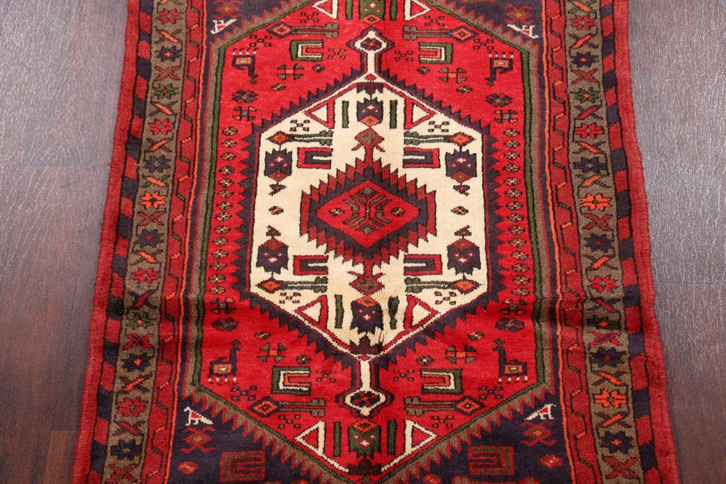 Tribal Hamedan Persian Area Rug 3x5