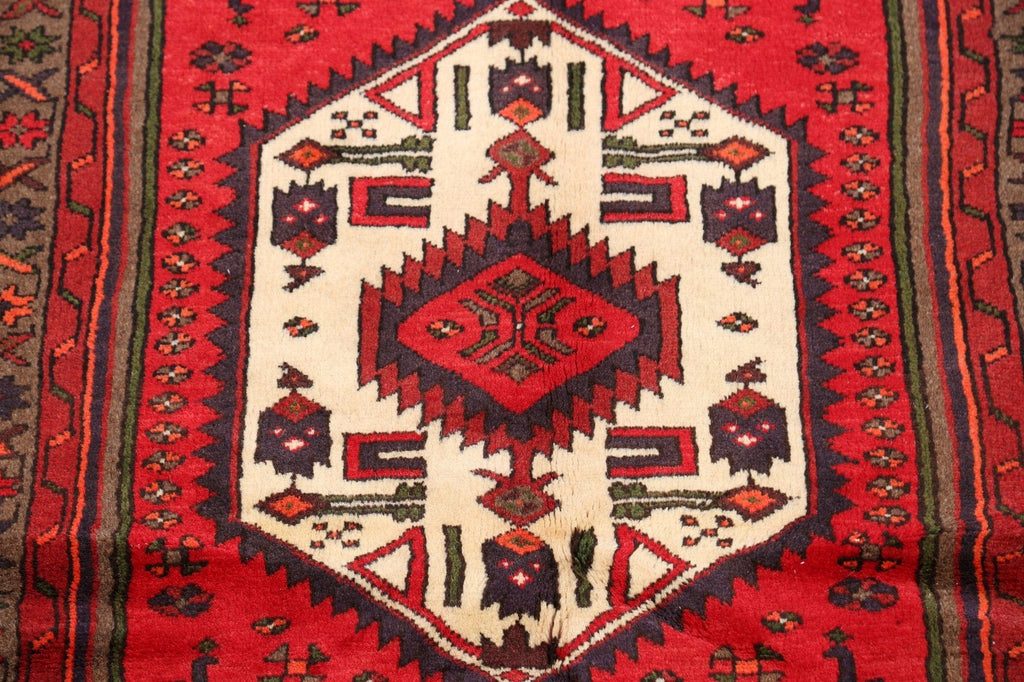 Tribal Hamedan Persian Area Rug 3x5