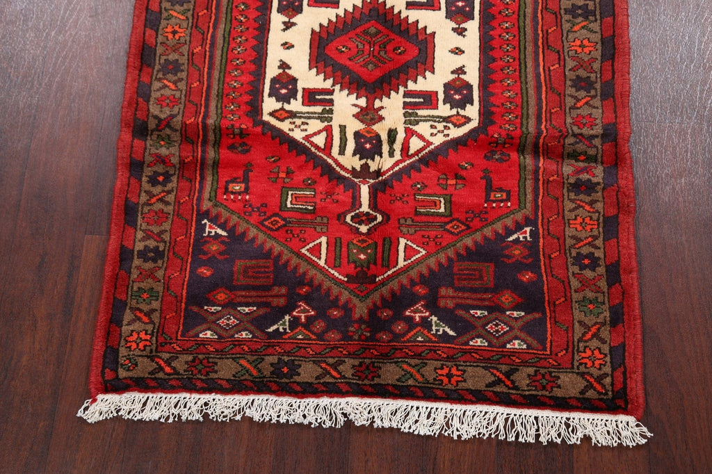 Tribal Hamedan Persian Area Rug 3x5