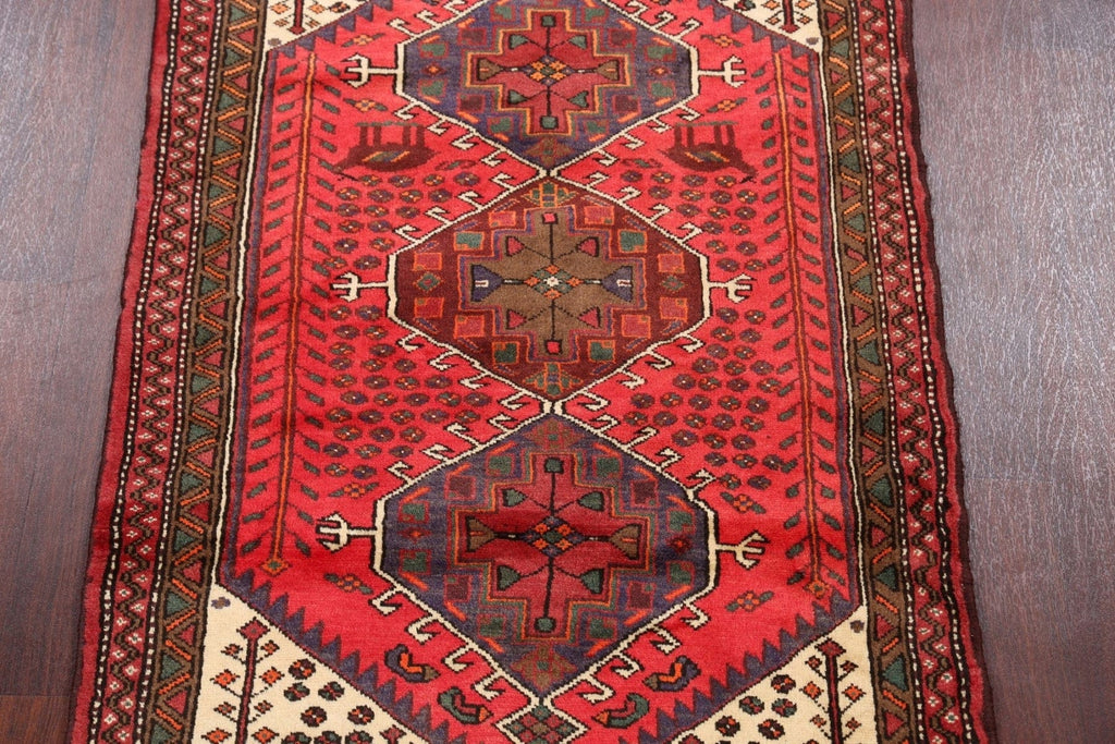 Tribal Hamedan Persian Area Rug 3x5