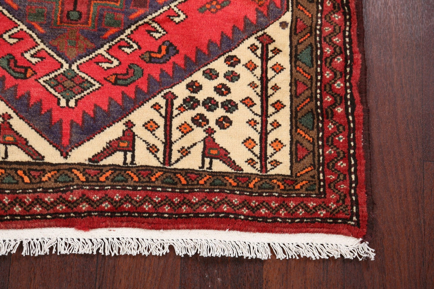 Tribal Hamedan Persian Area Rug 3x5