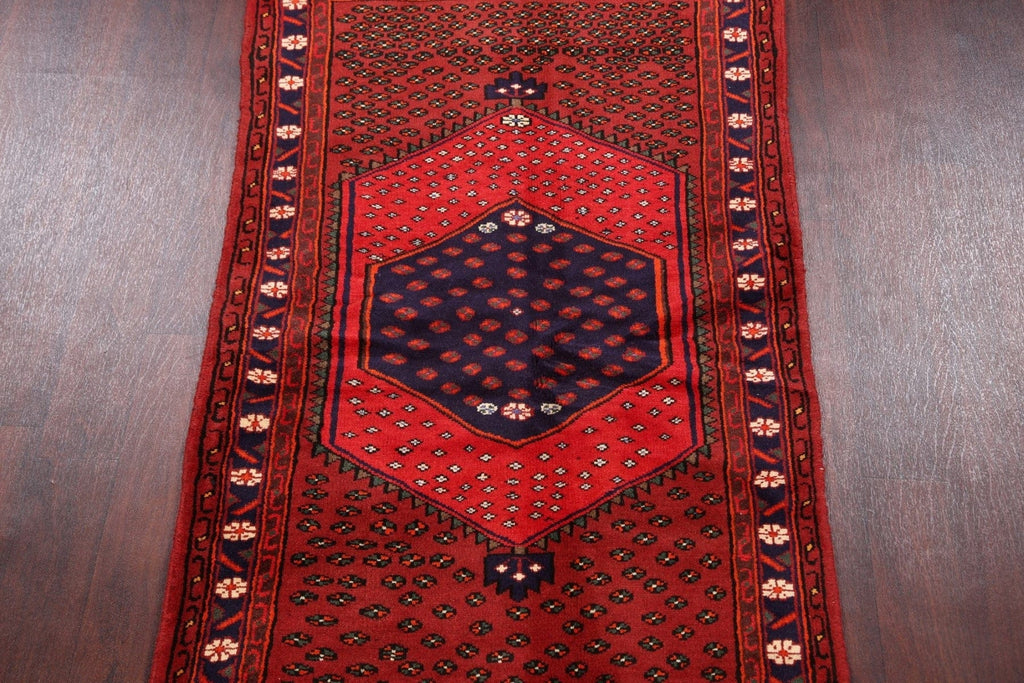 Geometric Hamedan Persian Area Rug 3x5