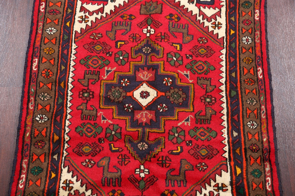 Tribal Hamedan Persian Area Rug 3x5