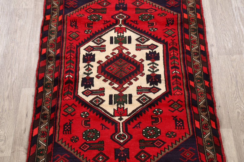 Tribal Hamedan Persian Area Rug 3x5