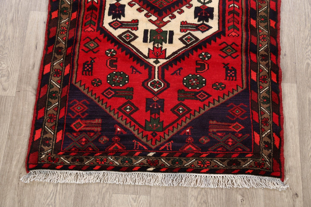 Tribal Hamedan Persian Area Rug 3x5