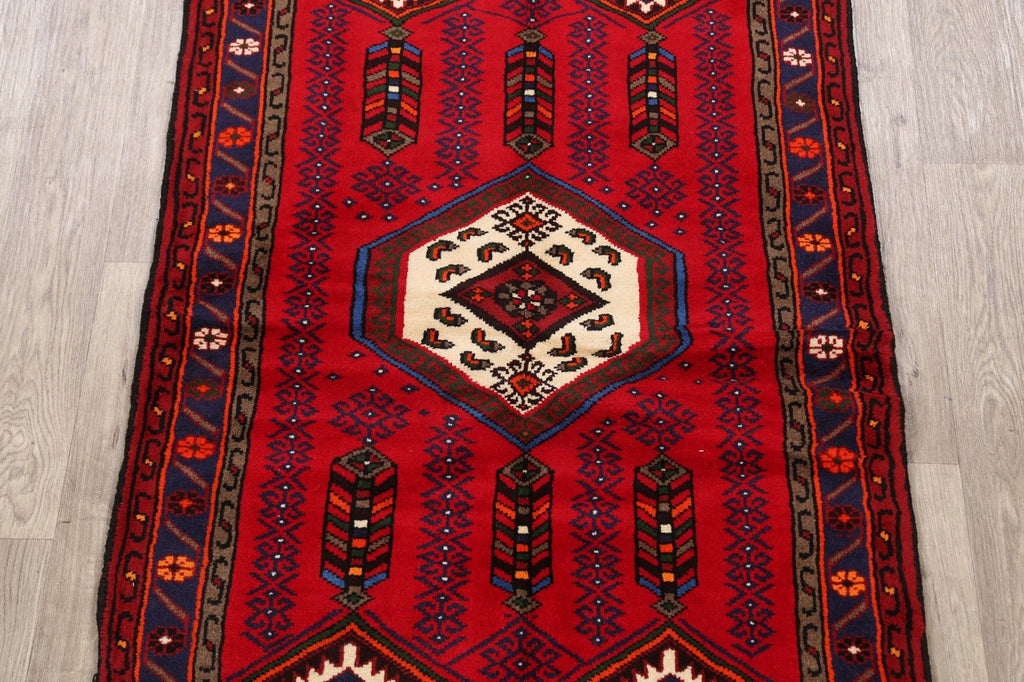 Tribal Hamedan Persian Area Rug 3x5